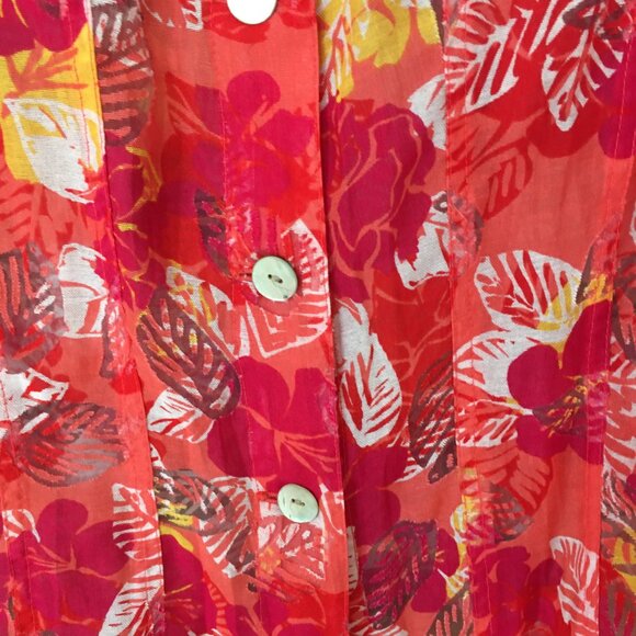 Ruby Rd. Favorites Ladies' Tropical Floral Top Sz. 8 - Picture 3 of 7